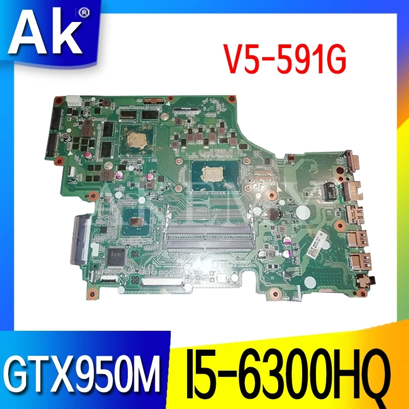 DA0ZRYMB8G0 Laptop motherboard For Acer Aspire V5 591G original mainboard I5 6300HQ GTX950M|Материнские платы| |