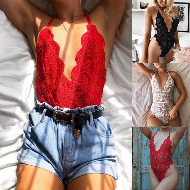 Боди женское кружевное с глубоким V образным вырезом цвет в ассортименте 1 шт| |