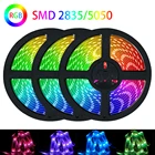 Светодиодная лента luces LED Bluetooth 60 светодиодовм RGB 5050 водонепроницаемая гибкая ламповая лента с диодной лентой DC 12 В 5 м 10 м 15 м 20 м
