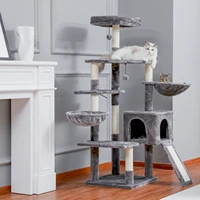 domestic delivery cat jumping toy with ladder scratching wood climbing tree for cat climbing frame cat furniture scratching post