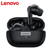 lenovo lp1s wireless headphones dual stereo noise reduction bass touch earphones for ios android earphone bluetooth headphones