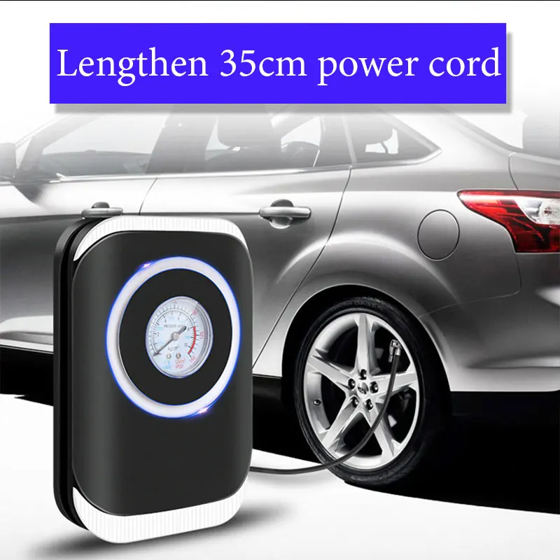 Цифровой накачиватель шин DC 12 вольт автомобильный портативный воздушный