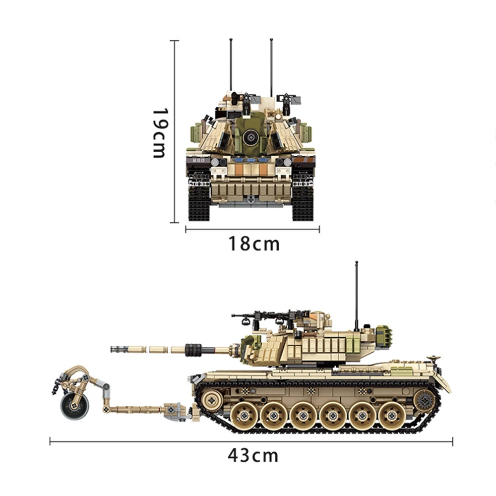 MEOA 632004 военный WW2 серии 1753 шт Израиль M60 MAGACH главный боевой танк набор