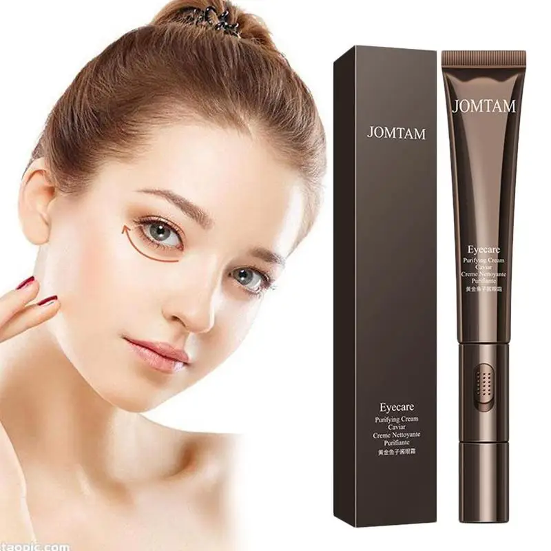 Электрический роликовый массажер для кожи вокруг глаз 24 к с золотой икрой