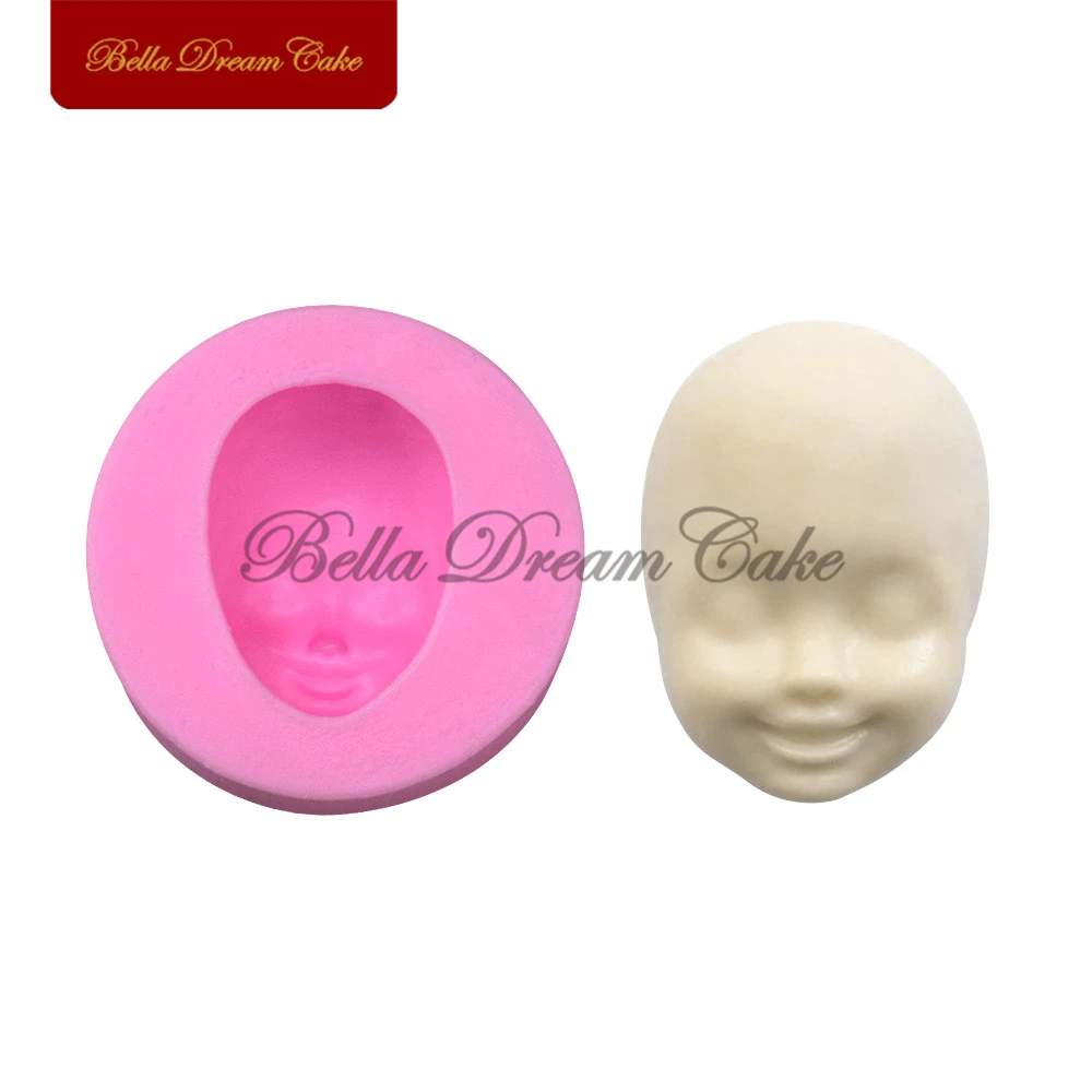 

Doll Human Face Design Silicone Mold Fondant Chocolate Mould DIY Clay Soap Molds Cake Decorating Tools Baking Accessories