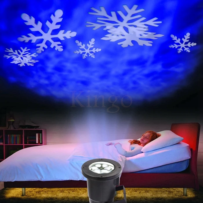 Снежинка лазерный проектор светодиодный сценический светильник