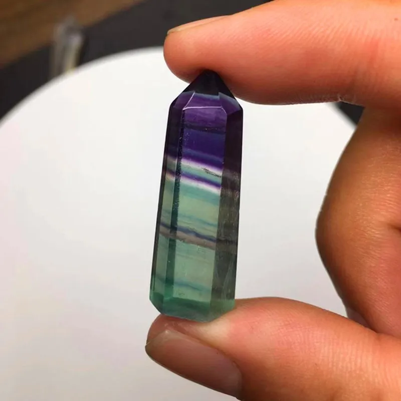 Натуральный флюоритовая Хрустальная в разноцветную полоску флюорит цвет на