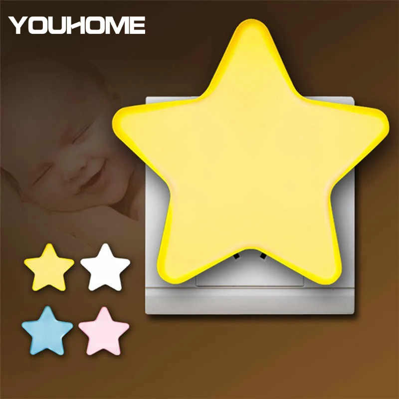 Светодиодный Ночной светильник мини датчик автоматического управления 110 В 220