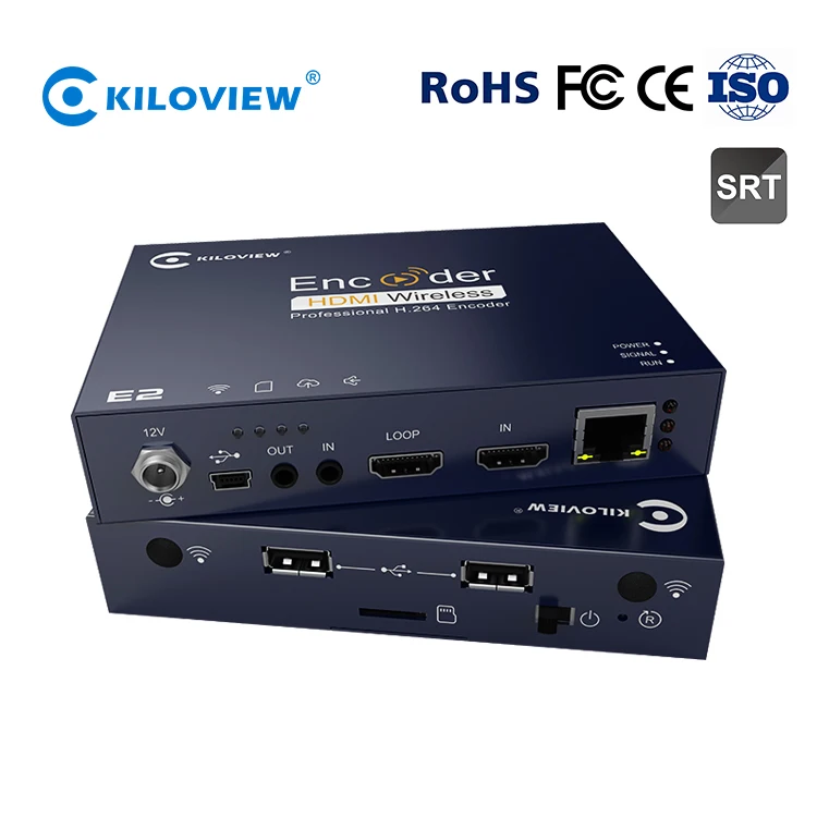 

Kiloview h.264 hdmi to ip stream converter, video to srt rtsp rtmp live streaming video encoder hardware