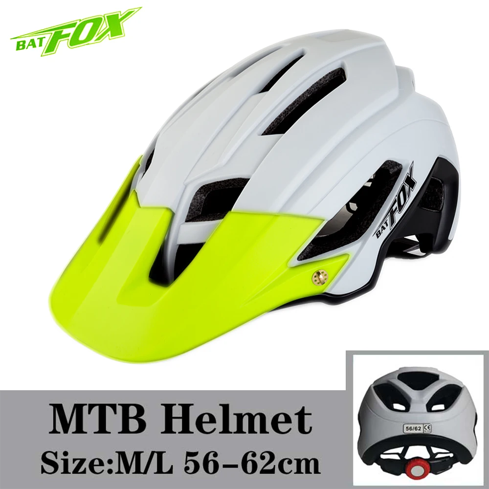F692-White-Green BATFOX велосипедный шлем MTB велосипедный шлем для мужчин Сверхлегкий дышащий шоссейный велосипед горный велосипедный шлем для женщин Casco Ciclismo - Цвет: F692-White-Green