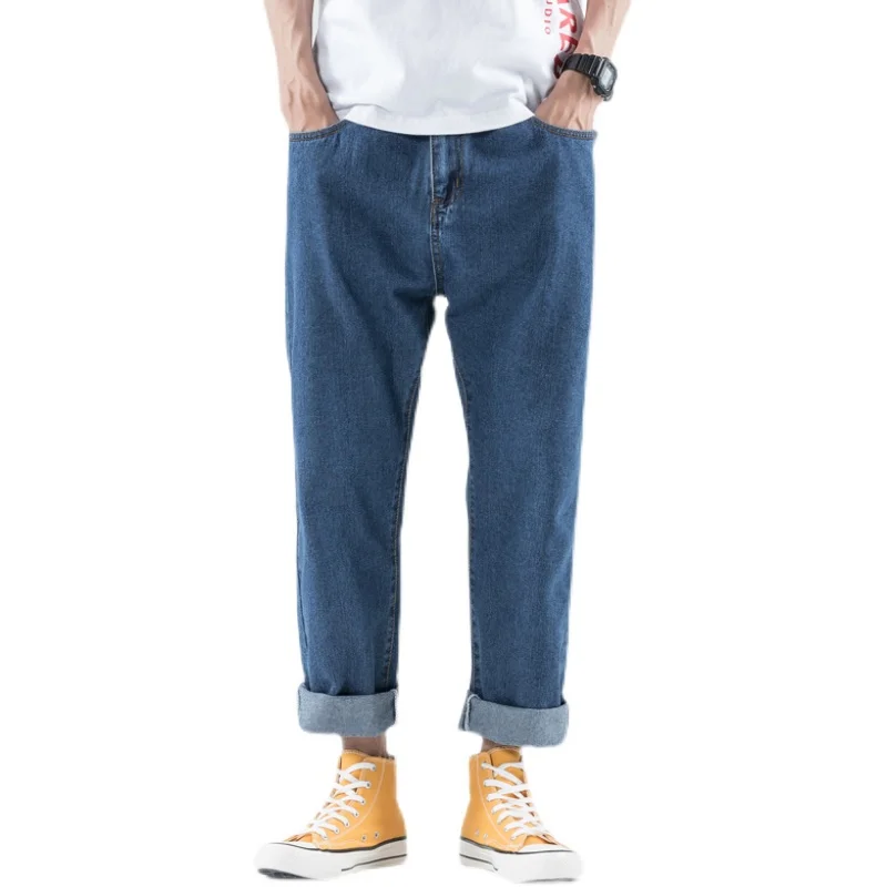 

Popular 2021 Casual Wide leg Oversize Cargo Denim Boy Baggy Jeans For Men Overalls Boys Man Pants