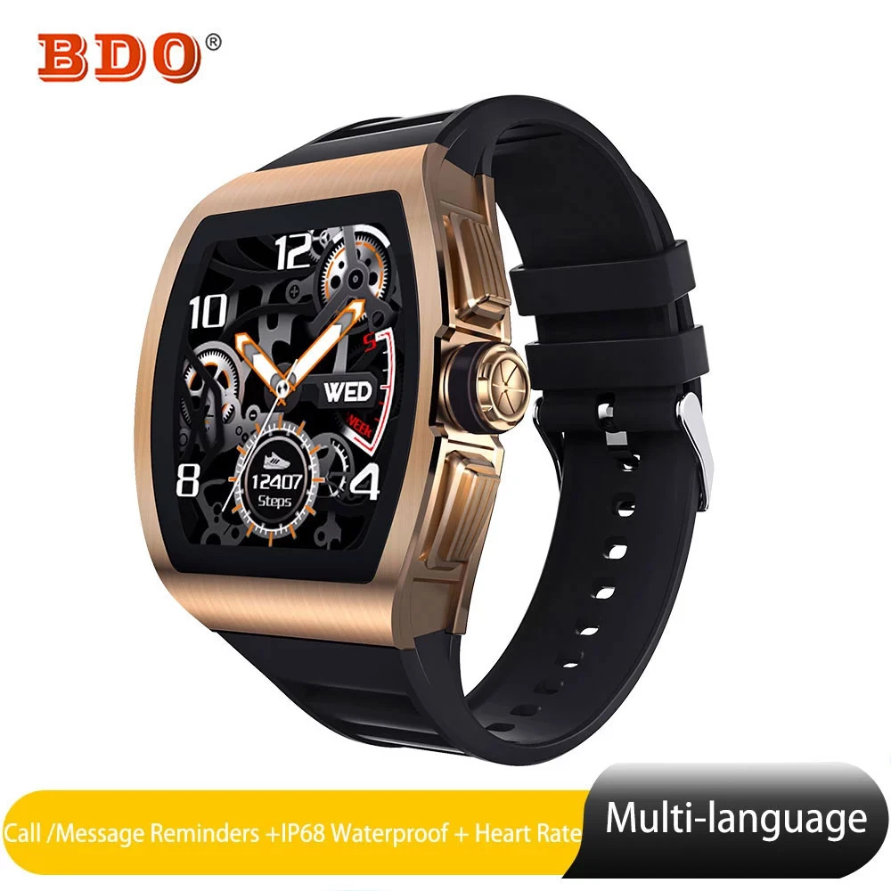 

Смарт-часы M1 мужские с пульсометром, 1,4 дюйма, водостойкие, IP68