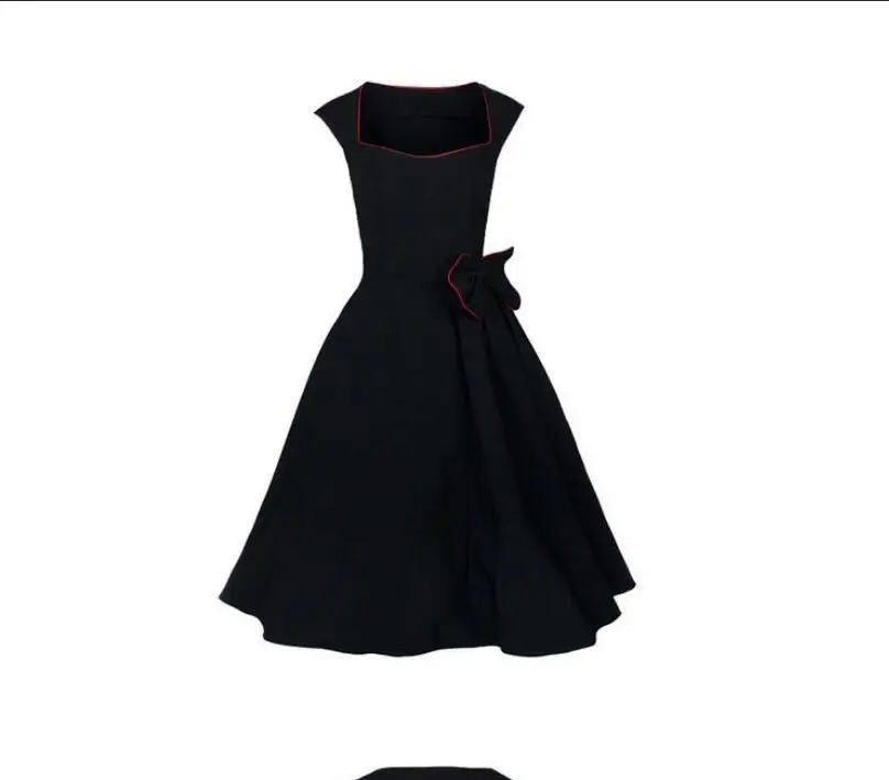 Одри Хепберн рокабилли Винтаж Свинг платье для выпускного вечера 40s 50s ретро эмо