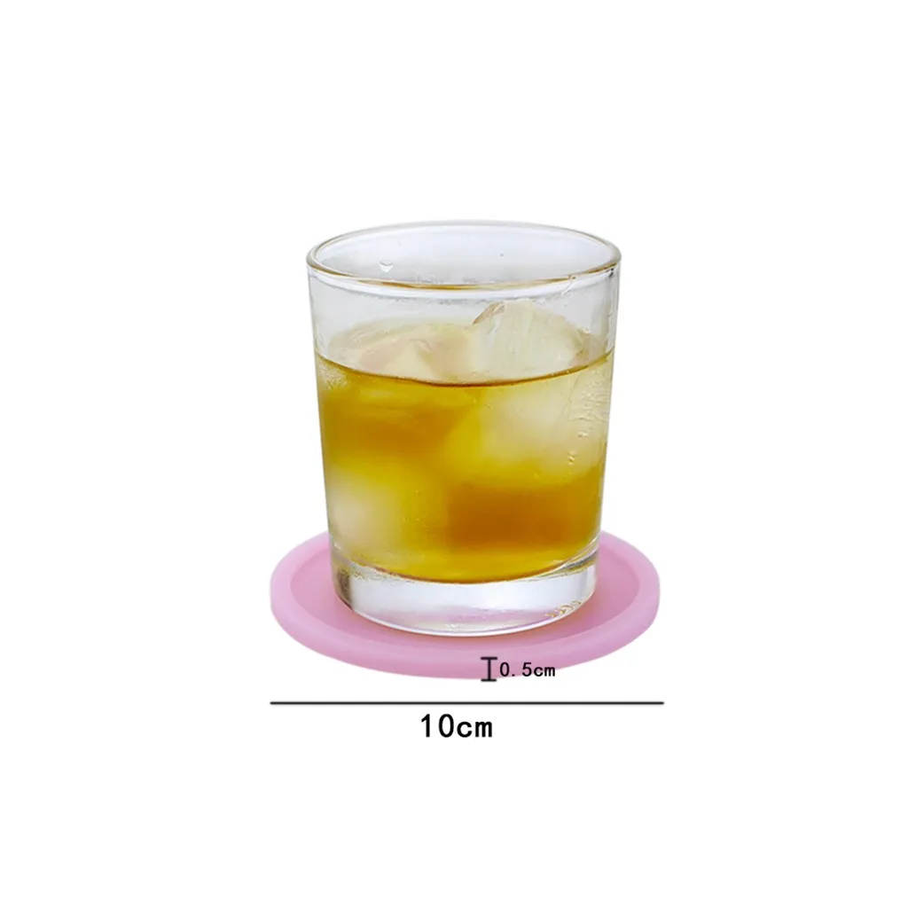 

Luminous Silicone Insulated Coffee Place Mat Button Coaster Cup Glass Drink Mat Home Life Convenience Supplies 2020 dropshipping