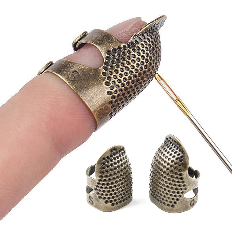1PCS Retro Finger Protector Antique Thimble Ring Handworking Needle Needles Craft DIY Household Sewing Tools Accessories | Дом и сад