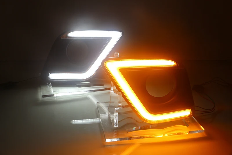 Автомобильная проблесковая 2 предмета для Toyota Hilux Vigo 2015 2016 2017 светодиодный LED DRL