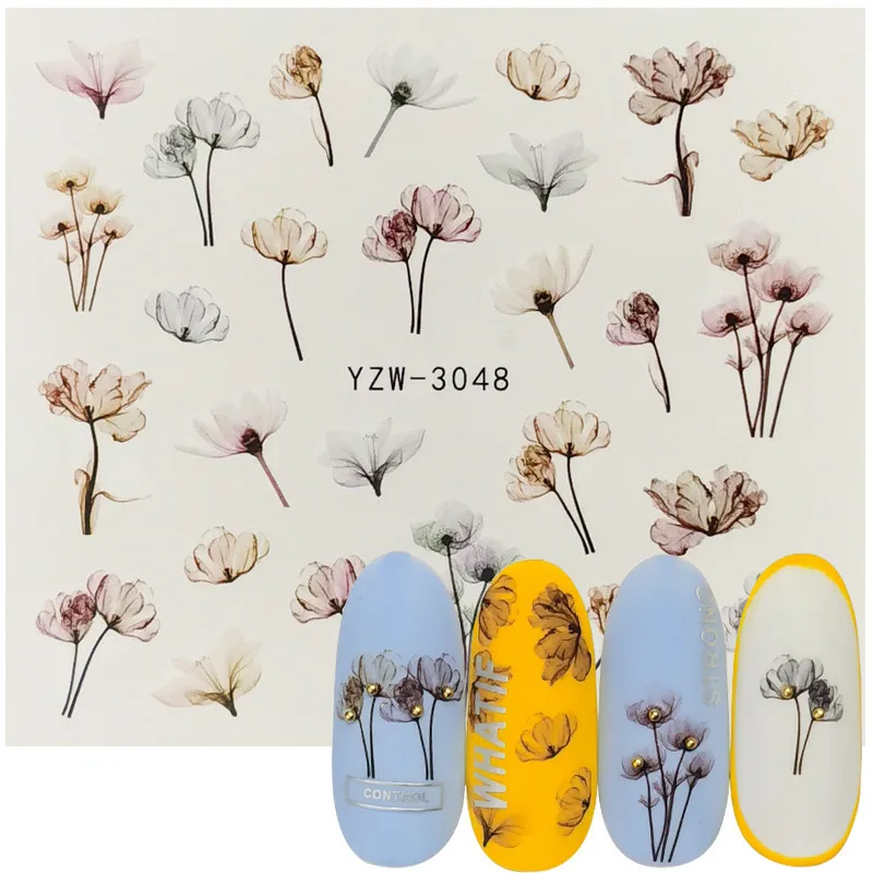 

Лаванда бабочка роза перо наклейка для дизайна ногтей тату наклейка водяной знак кружевная Наклейка 3D слайдер сделай сам украшение для ног...