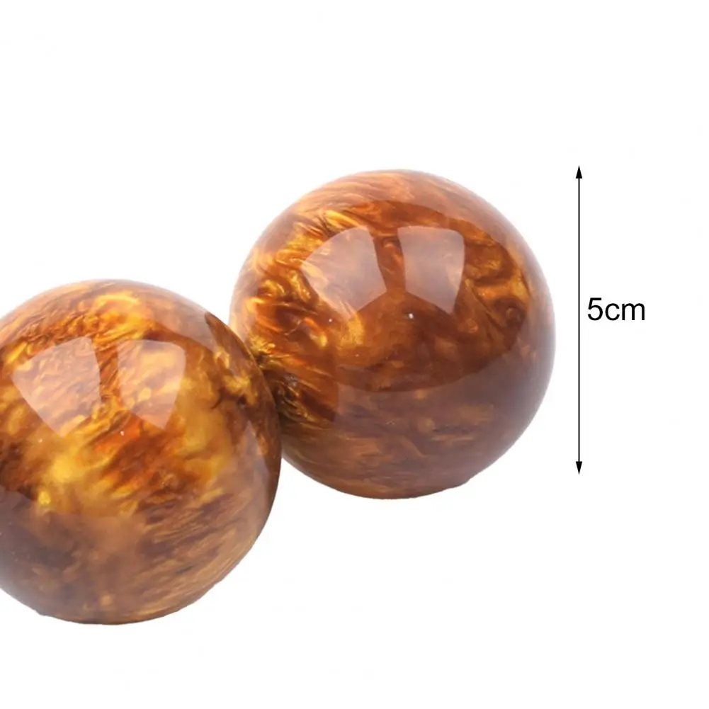 1 Pair Finger Exercise Ball Natural Stress Relief Resin Flexible Baoding Balls for Home Massage Daily Life | Красота и здоровье