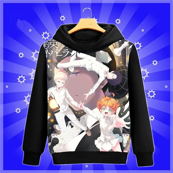 Аниме-Толстовка Manga The Promised Neverland Yakusoku no Neverland Norman cosplay Sweatshirt весна-осень мужские и женские пуловеры пальто - Цвет: 10
