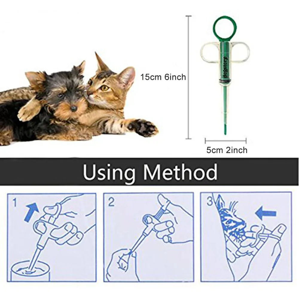 

2PCS Pet Dog Puppy Treats Given Medicine Control Rods Feeding Container Home Supplies Feeder Food Kit Dispenser Pet Pills 1pc