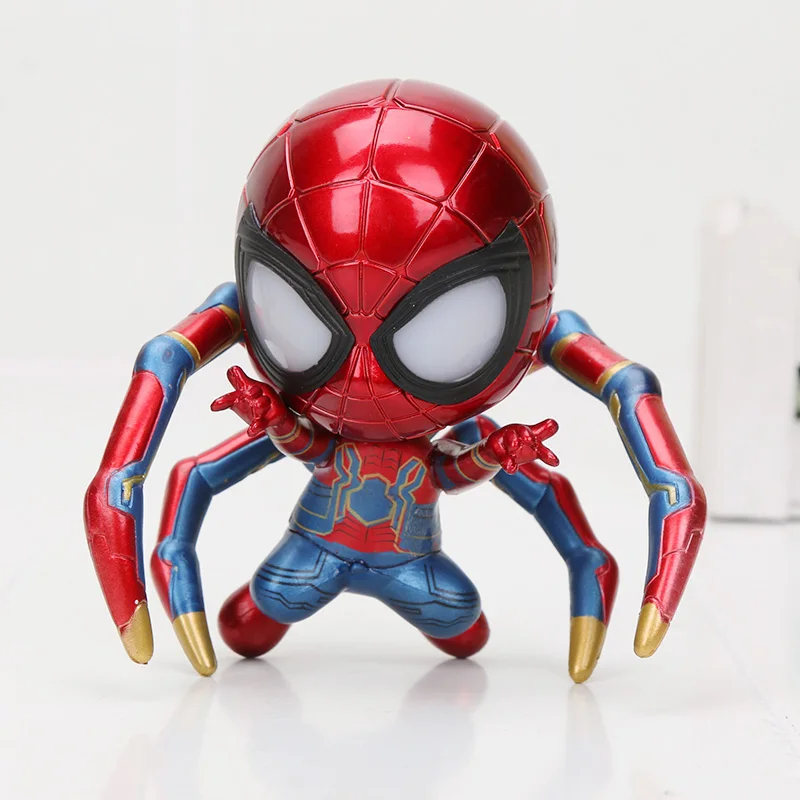 10cmnobase no box Marvel, Мстители, Железный Человек-паук, Tamashii, сценические Мстители, Человек-паук, Бесконечная война, фигурка, коллекция, модель, куклы, игрушки, подарок - Цвет: 10cmnobase no box