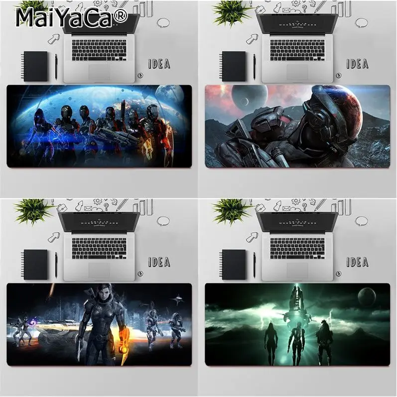 

MaiYaCa Top Quality mass effect Rubber PC Computer Gaming mousepad Free Shipping Large Mouse Pad Keyboards Mat