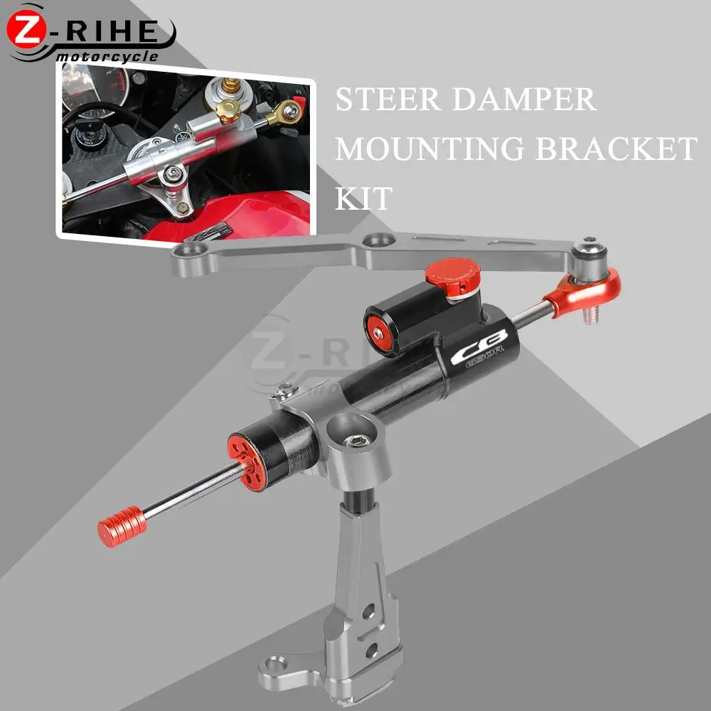 

FOR HONDA CB650R 2018 2019 2020 2021 Motorcycles Accessories Adjustable Steering Stabilize Damper Bracket Mount Kit CB650 R 21