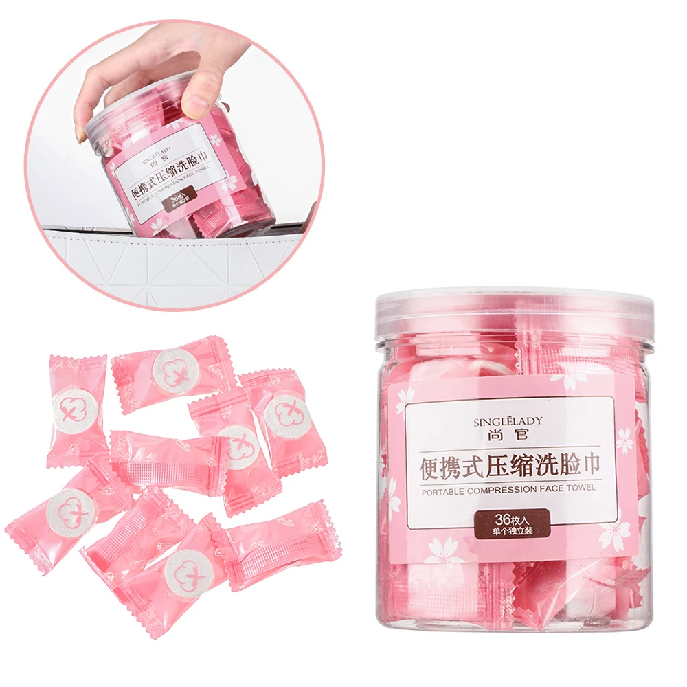 ChristmasSoft Travel use Disposable Compressed Face Towel Dry Pressed Tissue Capsule face clean Cloth CapsulesWipes |