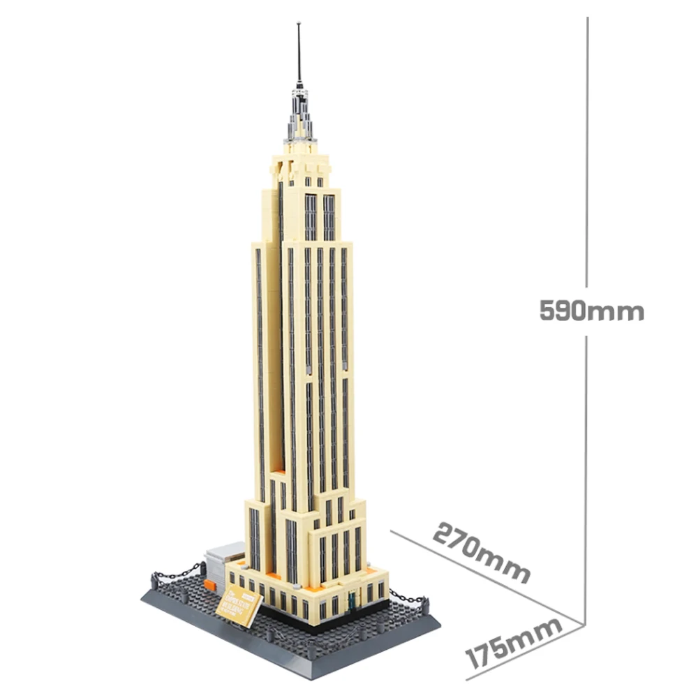 

WANGE 5212 Building Blocks World Famous Architecture Series Empire State building of NewYork Funny Toys also for Children