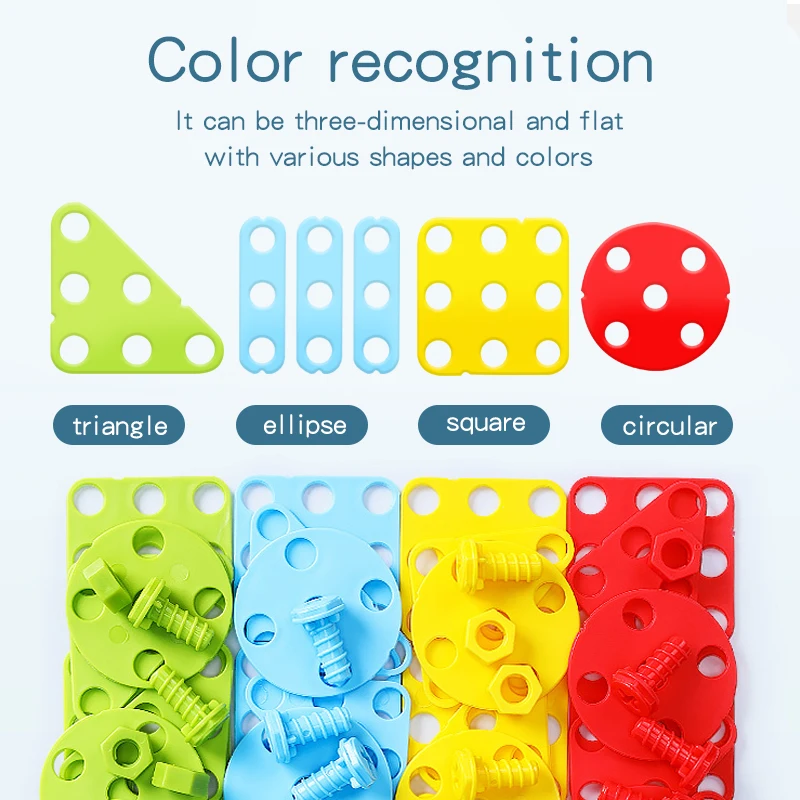 

New 3D DIY Children Large Particles Building Blocks Educational Early Childhood Assembled Block Building Blocks Toys Kids Gift