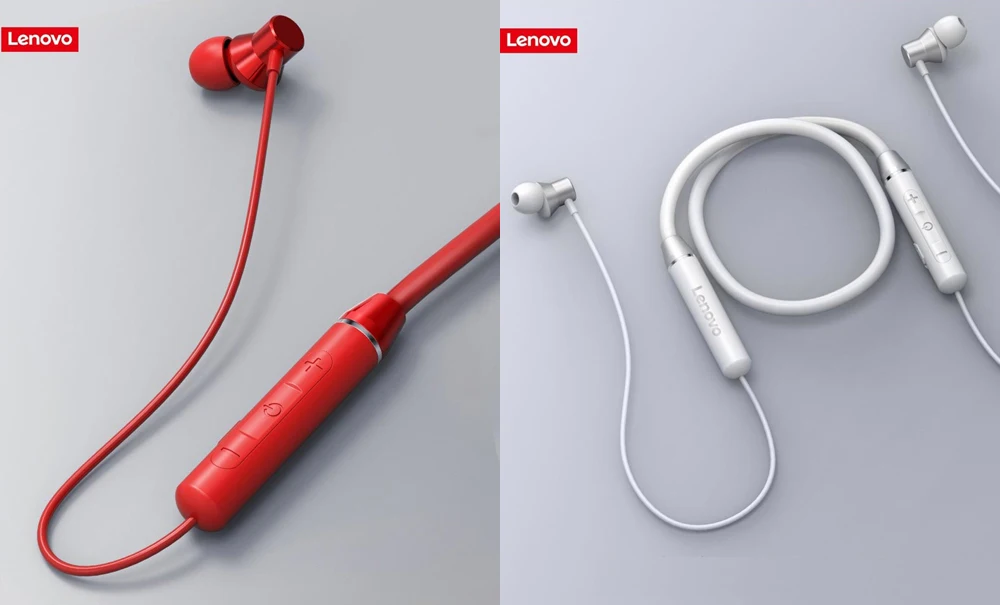 Оригинальные беспроводные наушники lenovo HE05, спортивные наушники с магнитным креплением, Bluetooth 5,0, снижение шума При звонках, 8 часов управления музыкой