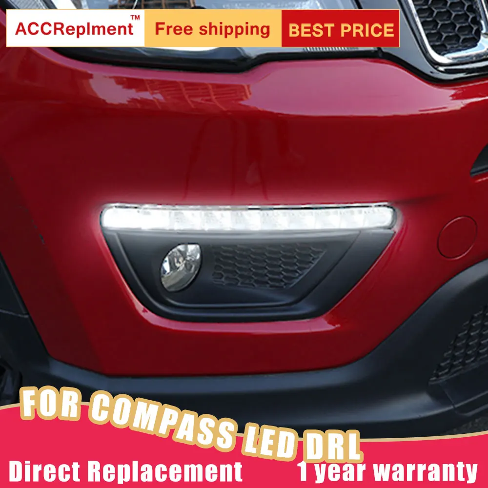 Светодиодный Габаритные огни для Jeep Compass 2017 2019 высокая яркость светодиодный