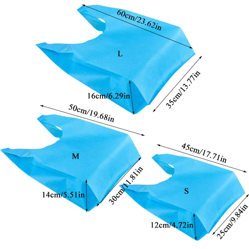 10 шт. Многоразовые Складная сумка для похода в магазин эко нетканый материал