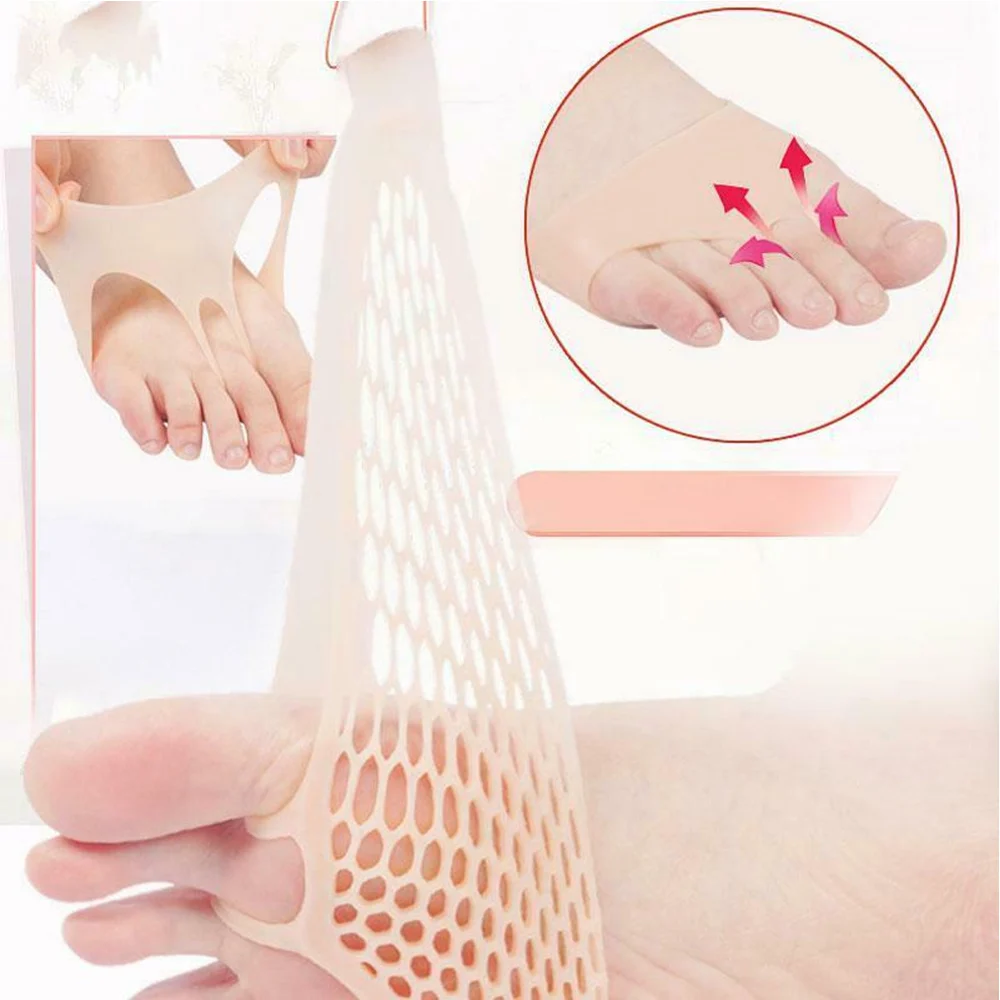 

Newly Silicone Hollow Design Forefoot Pad Reusable Cozy Foot Pain Relief Pads m99