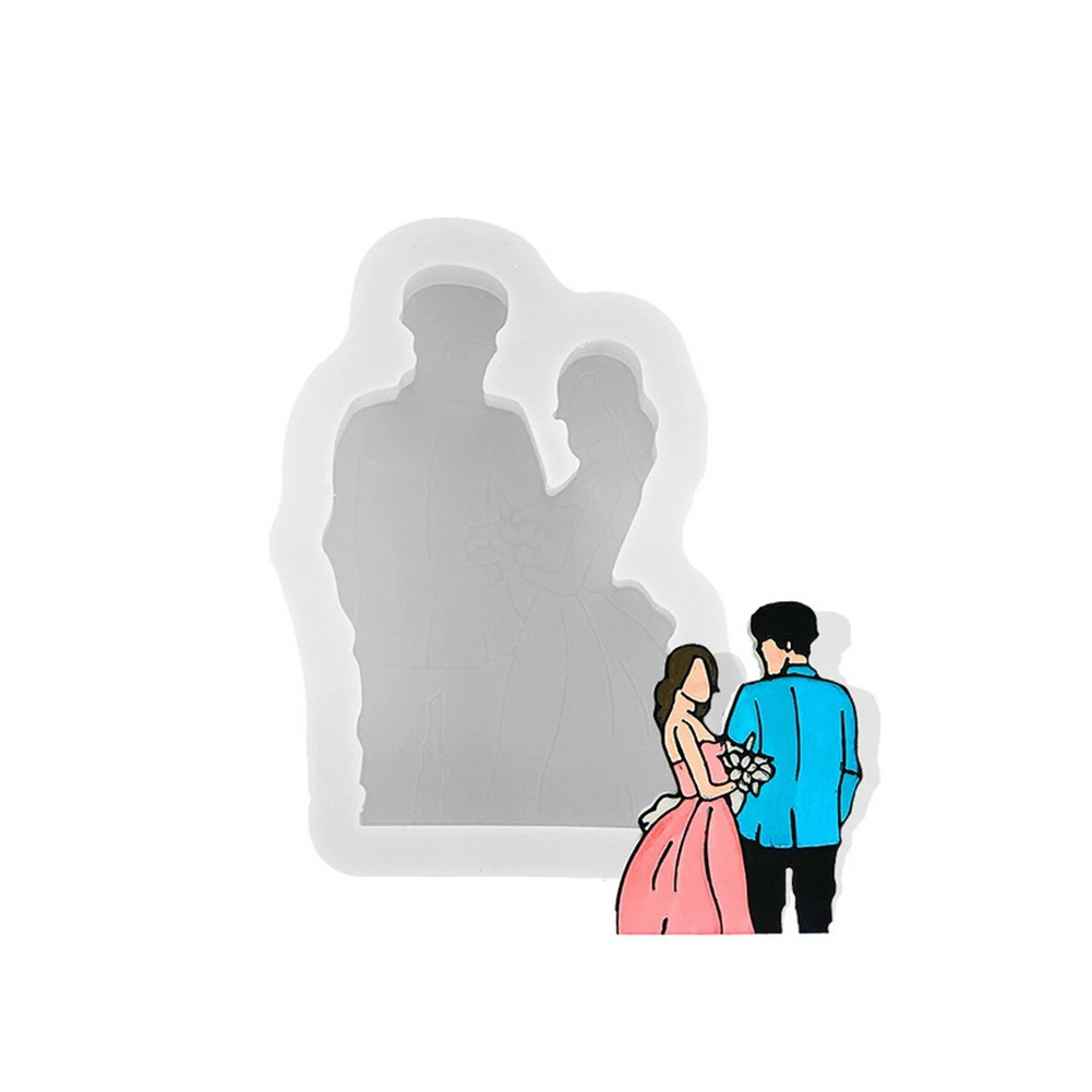

Wedding Couple Silicone Handmade Molds Flowers Mould Car Aromatherapy Souvenir Jewelry Making