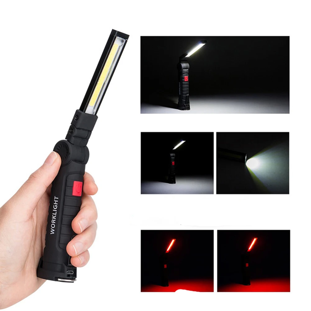 Портативный светодиодный рабочий светильник COB лампа рабочая Werklamp вспышка XPE Led