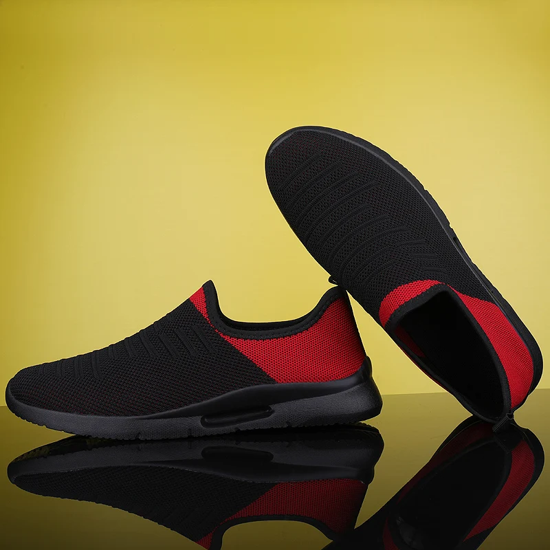 

Mens Casual Shoes Men Slip-on Sock Sneakers Breathable Light Leisue Walking Jogging Running Tenis Masculino Adulto