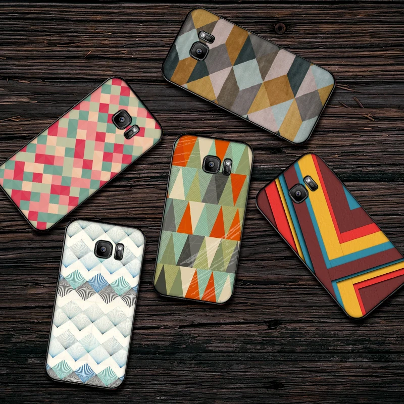 Для samsung S6 S7 Edge чехол для телефона абстрактное искусство цветной вязки линии
