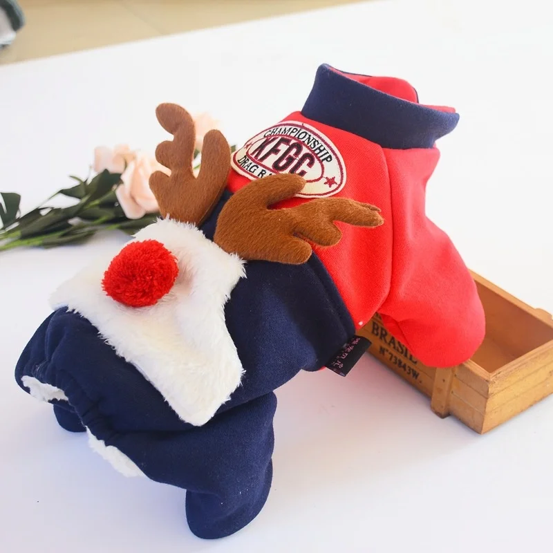 

Рождественская Одежда для собак, зимняя одежда для домашних животных, одежда для собак, одежда для йоркширского померанского пуделя, Бишон, ...