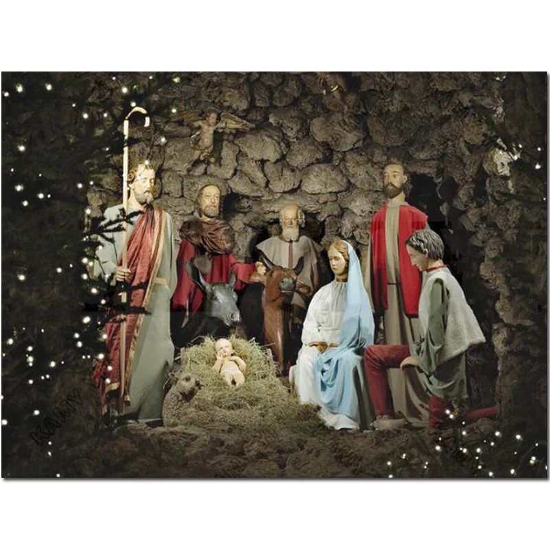 5D DIY Алмазная картина рождение Иисуса 3D вышивка бисером крестом полный квадрат и