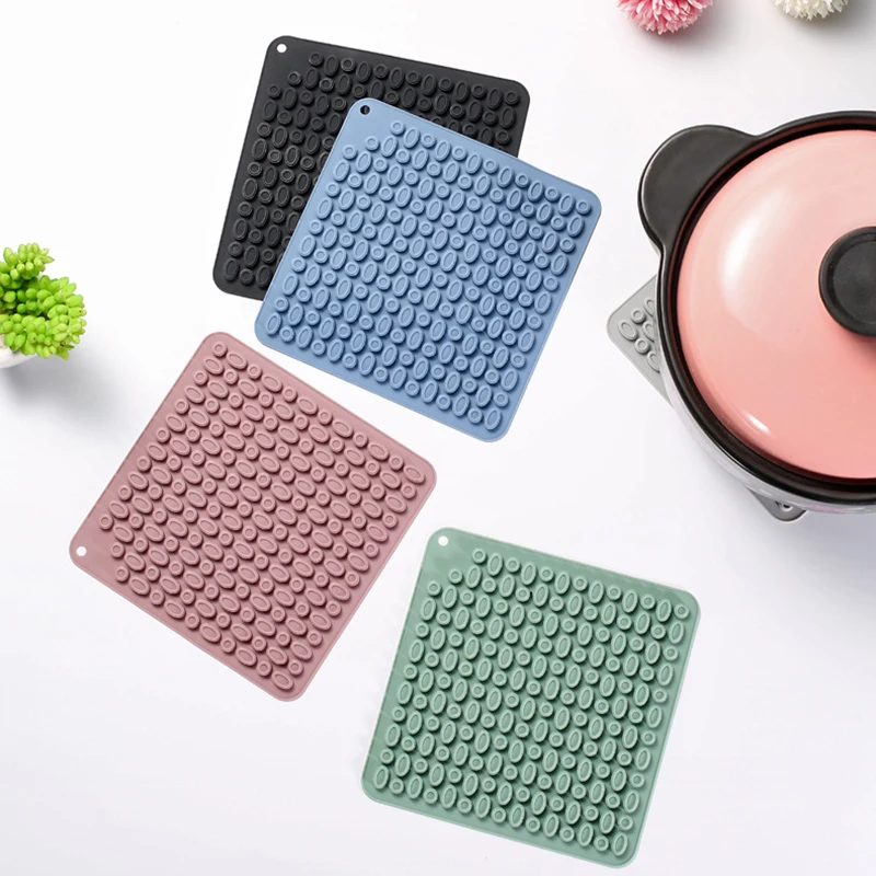 

Kitchen Placemats For Table Mat Heat Insulation Non-Slip Kitchen Silicone Mat Coasters Oil Proof Waterproof Table Placemat