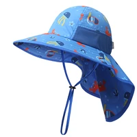 childrens outdoor summer sun protection hat mens and womens bucket cap uv protection baby beach hat