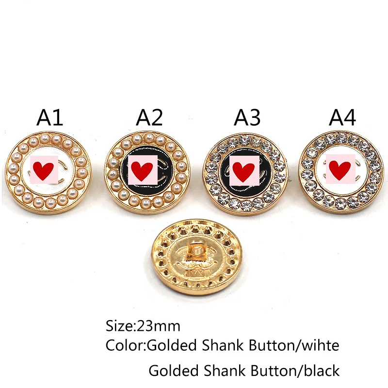 

23MM Round 10pcs/lot Small Fragrance Buttonround Metal Buttons Sewing Supplies Fabric Buttons Diy Rhinestone Buttons