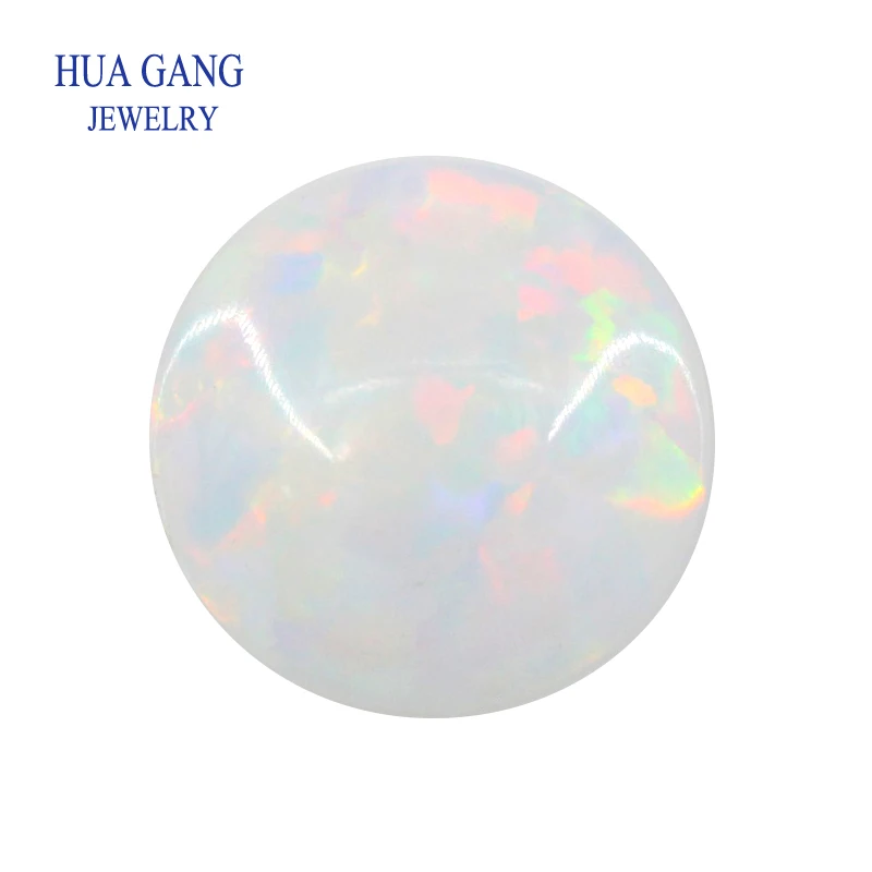 

#17D Synthetic Opal Beads 3mm Round Cabochon Stone Loose Gemstone For Rings Earrings Necklaces Pendants Customized Jewelry