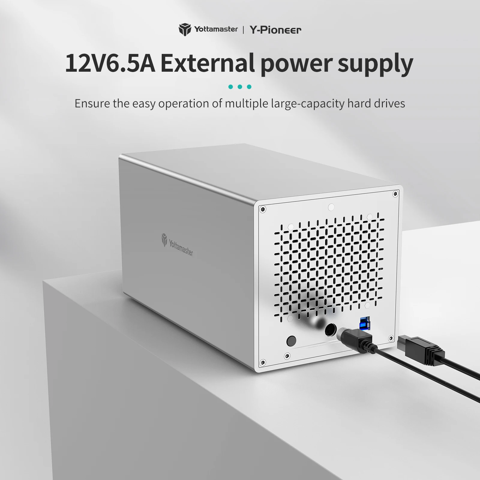 Корпус для внешнего жесткого диска Yottamaster PS400U3 алюминиевый 4 отсека 2 5 дюйма/3