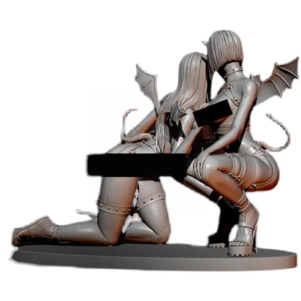 

H75mm 1/24 Resin Model Kits Figure Colorless And Self-assembled TD2645 Sisters Witch D7E6
