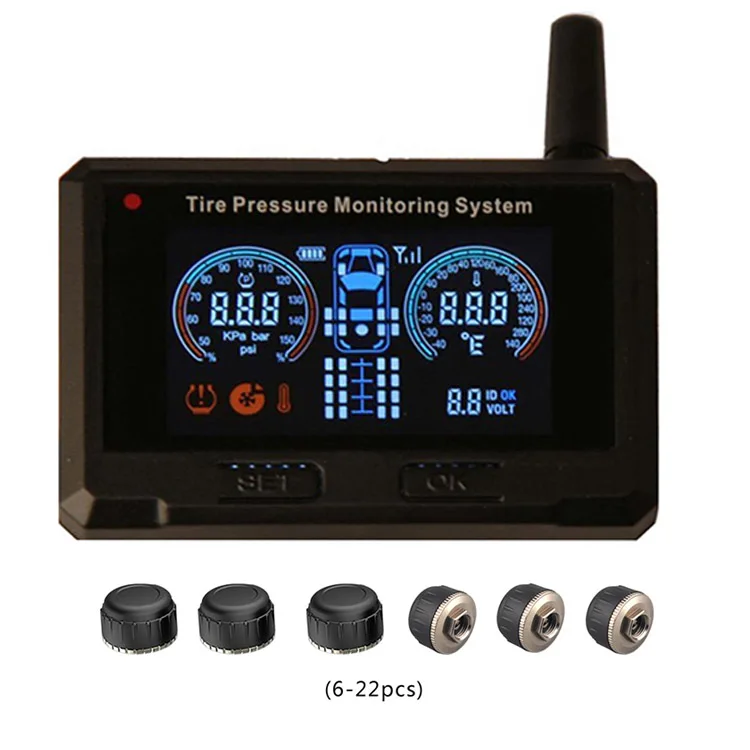 

External tpms valve cap truck Tire pressure monitoring system,6 tires