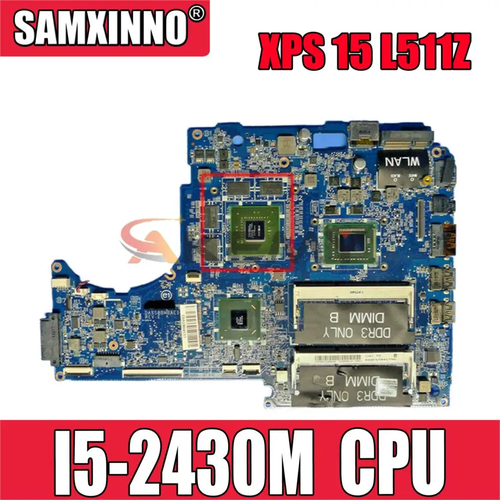 

Original Laptop motherboard For DELL XPS 15 L511Z I5-2430M Mainboard CN-04P6HC 04P6HC DASS8BMBAE1 N12P-GE-A1 HM67