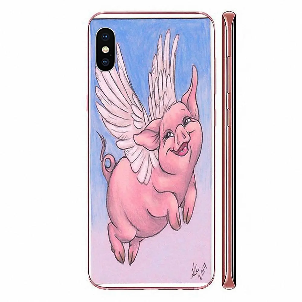 Мягкая авиаторская свинья из ТПУ для Xiaomi Redmi Mi 4 7A 9T K20 CC9 CC9e Note 7 8 9 Y3 SE Pro Prime Go Play