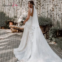 alagirls a line wedding dress elegant tulle bridal gown bohemian wedding gown simple vestido novia %d1%81%d0%b2%d0%b0%d0%b4%d0%b5%d0%b1%d0%bd%d1%8b%d0%b5 %d0%bf%d0%bb%d0%b0%d1%82%d1%8c%d1%8f